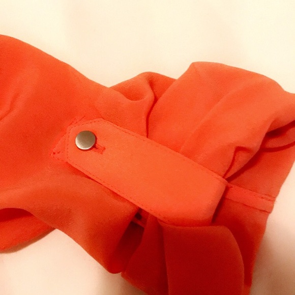 Milly x Banana Republic Coral Silk Top - Picture 4 of 6
